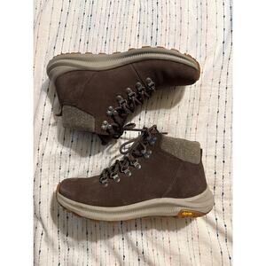 Merrell Women's Ontario Mid Waterproof Boot Size 8.5 Brown Leather